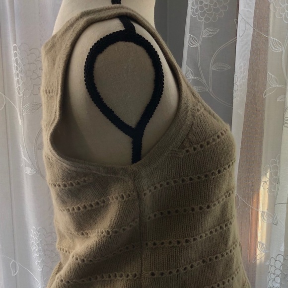 Jackpot organic button front vest wool/angora SZ L - Picture 5 of 12